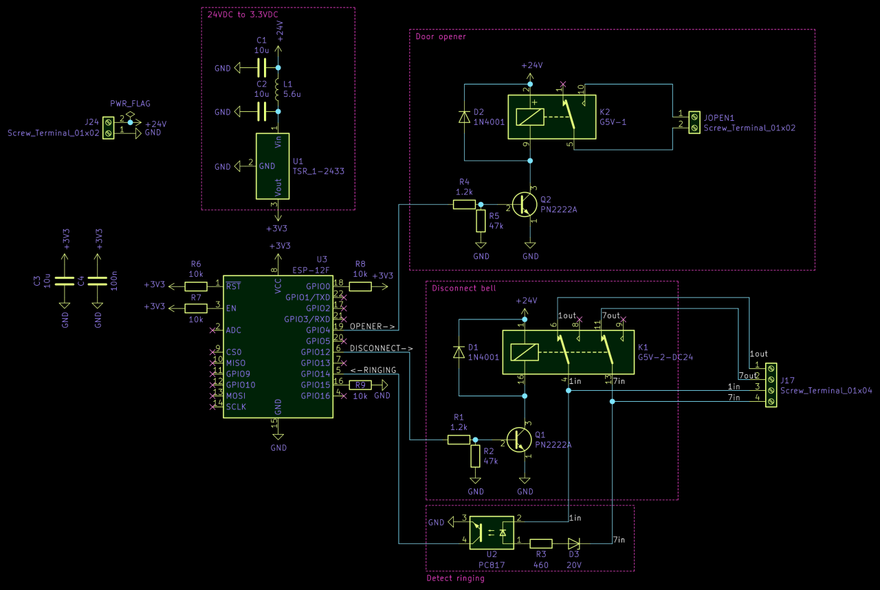Circuit diagram of the entire PCB.